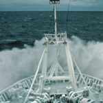 RRS James Clark Ross iced up in heavy seas