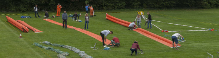 An 'Oil Spill Responce' exercise during the BAS Pre-Deployment Training