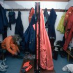 Changing rooms at Rothera where outside clothes and boots are left when entering the building.