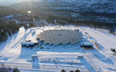 EISCAT_3D array under construction at Skibotn in Norway
