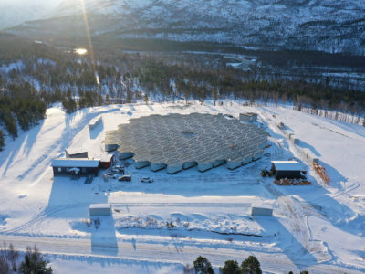 EISCAT_3D array under construction at Skibotn in Norway