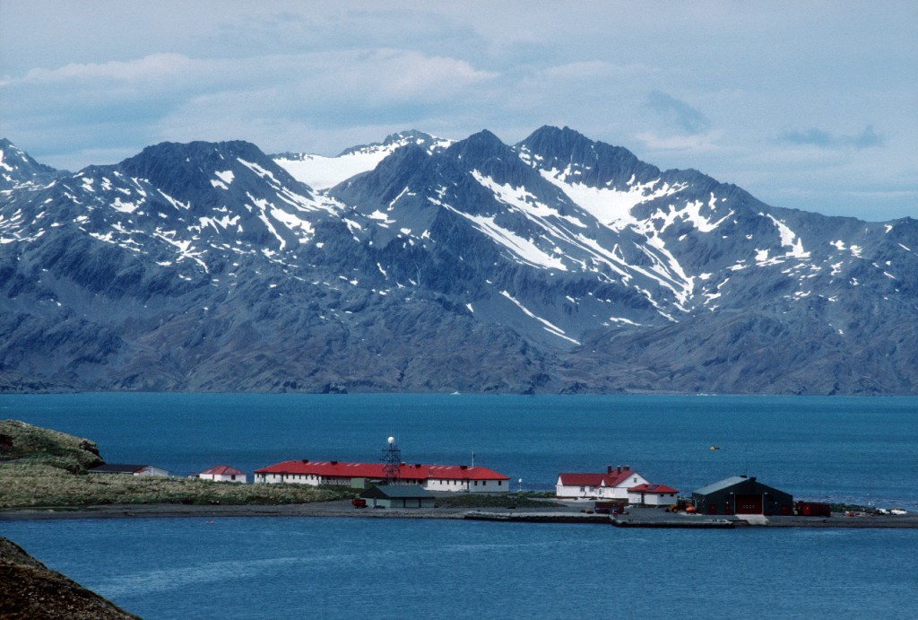 View of King Edward Point Research Station on South Georgia Island