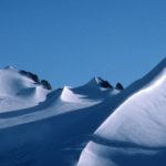 Wind scoops and ridges around Antarctic Peninsula mountains