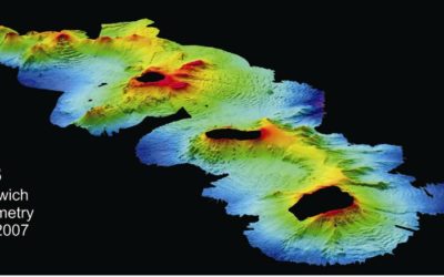 Multibeam bathymetry example 1 - Bathymetry around the South Sandwich Islands