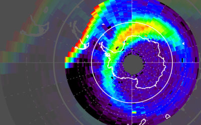 satellite image of space weather