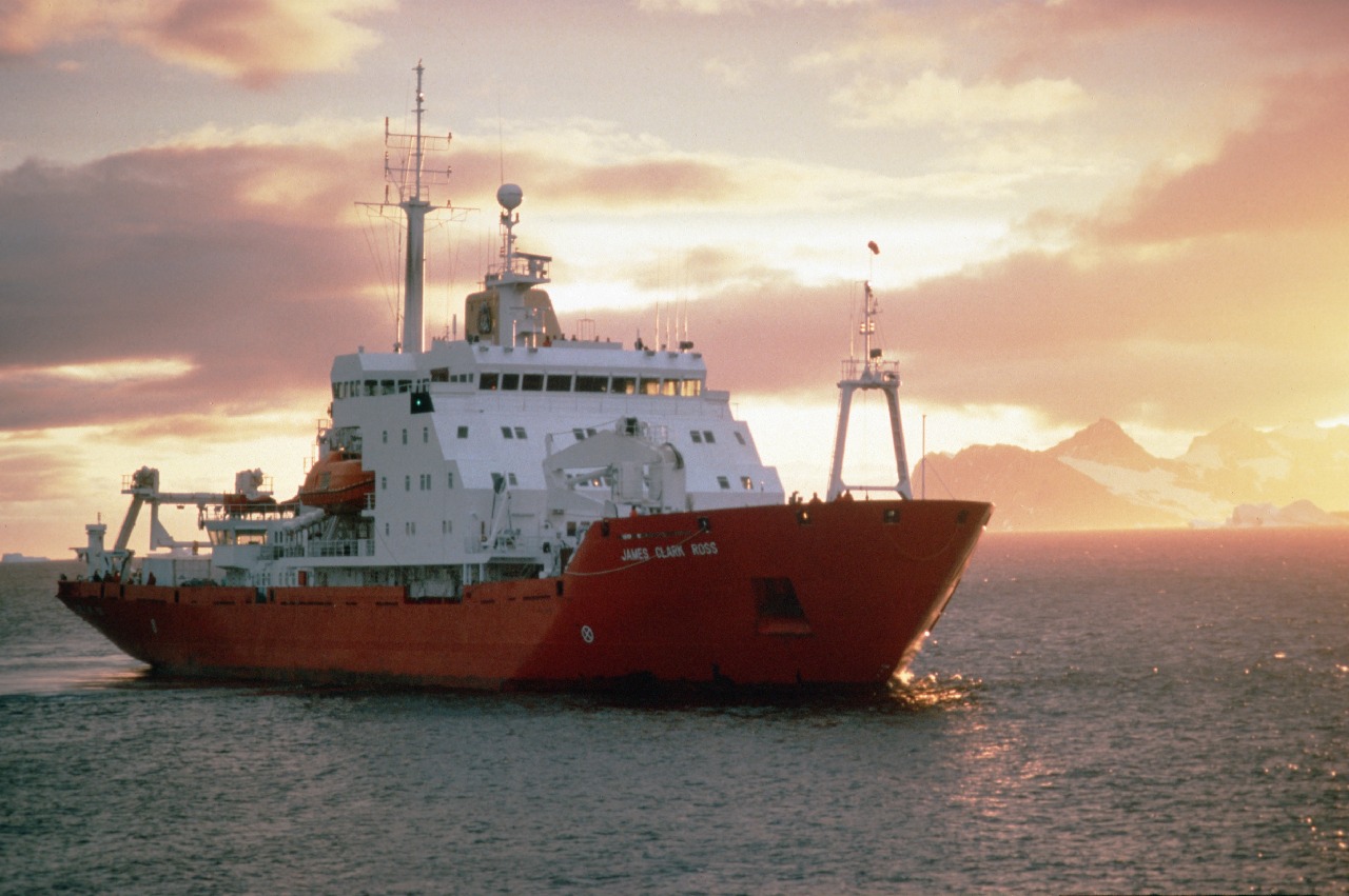 A large ship in a body of water.