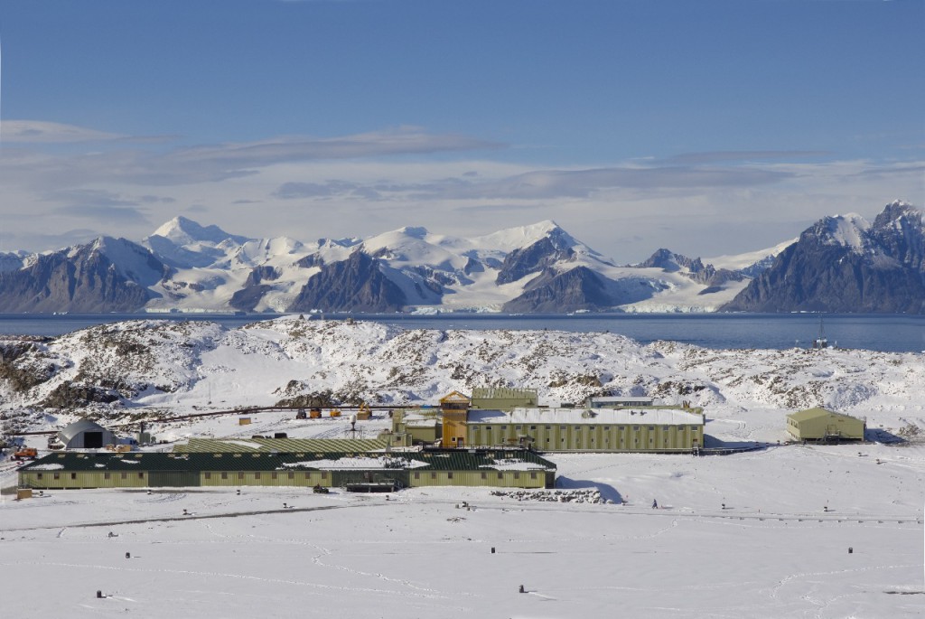 The British Antarctic Survey's Rothera Research Station at Rothera Point,  Adelaide Island, Antarctica