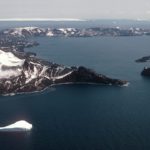 Islands in a large body of water