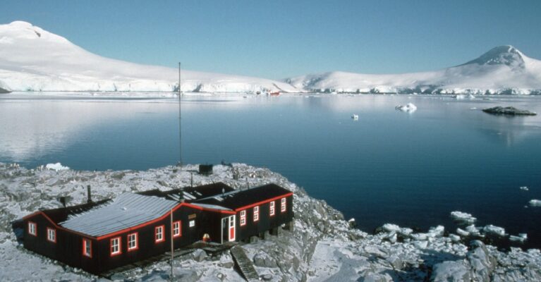 A research base by the sea