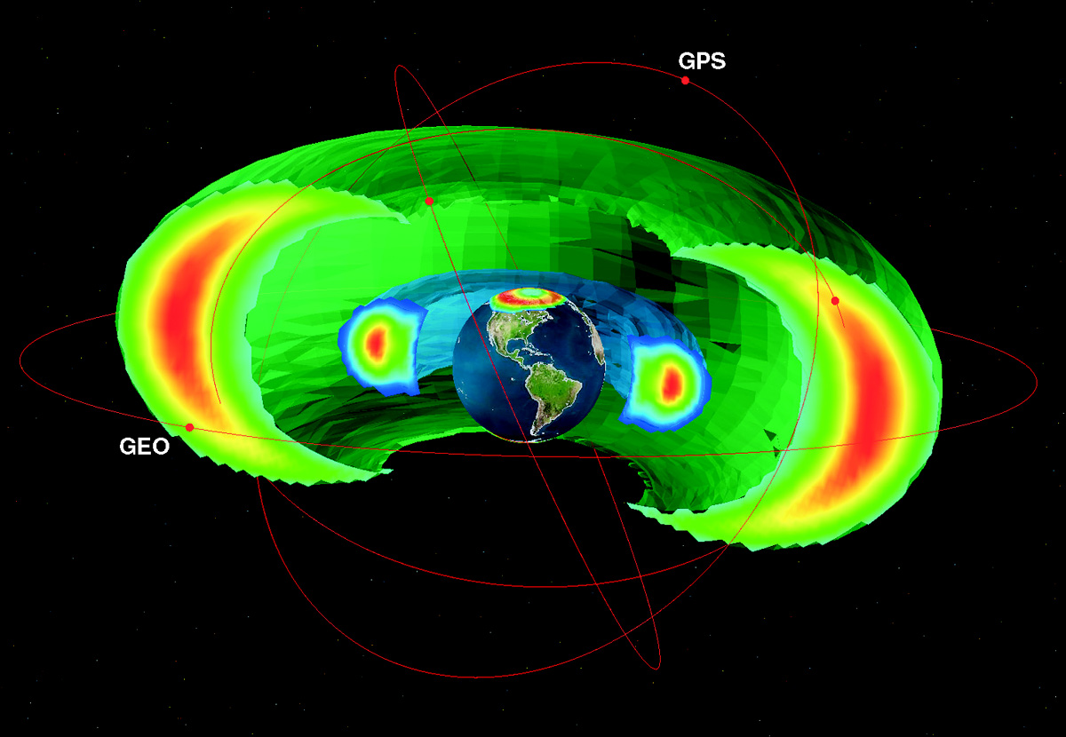 The Earth's electron radiation belts. Professor Richard Horne was awarded a Gold Medal in Geophysics