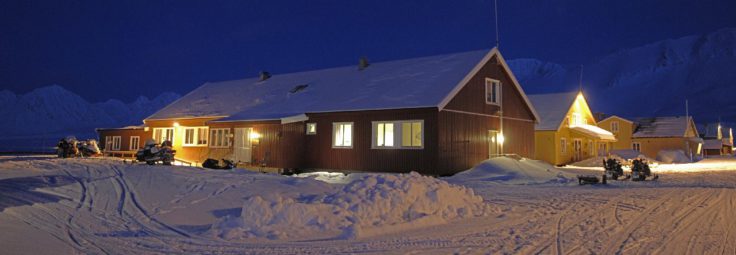 The NERC's UK Arctic Research Station, run by the British Antarctic Survey, at Ny Alesund on Svalbard