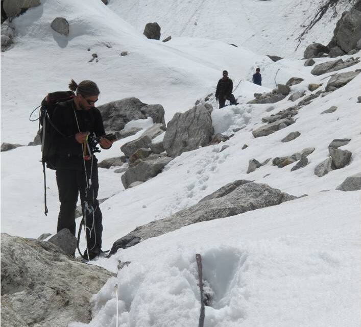 Researchers in the Himalayas