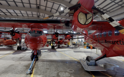 aircraft in the Rothera Hangar