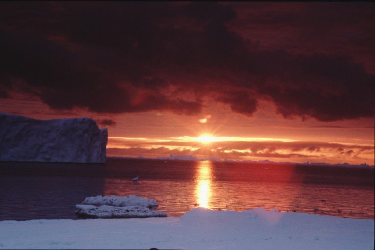 Sunset viewed from near Rothera Station
