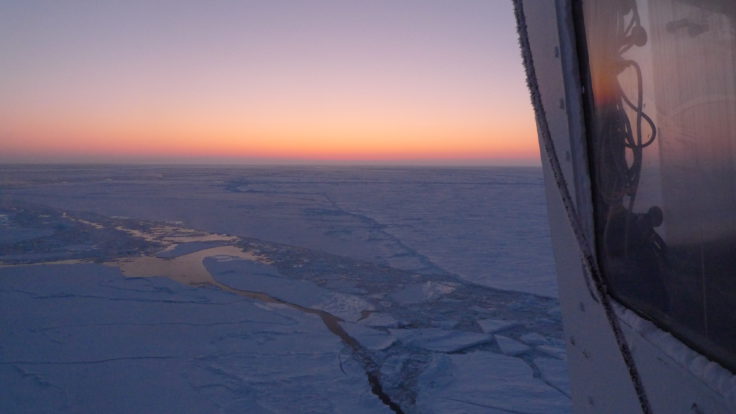 View from the Crow's Nest on RV Lance