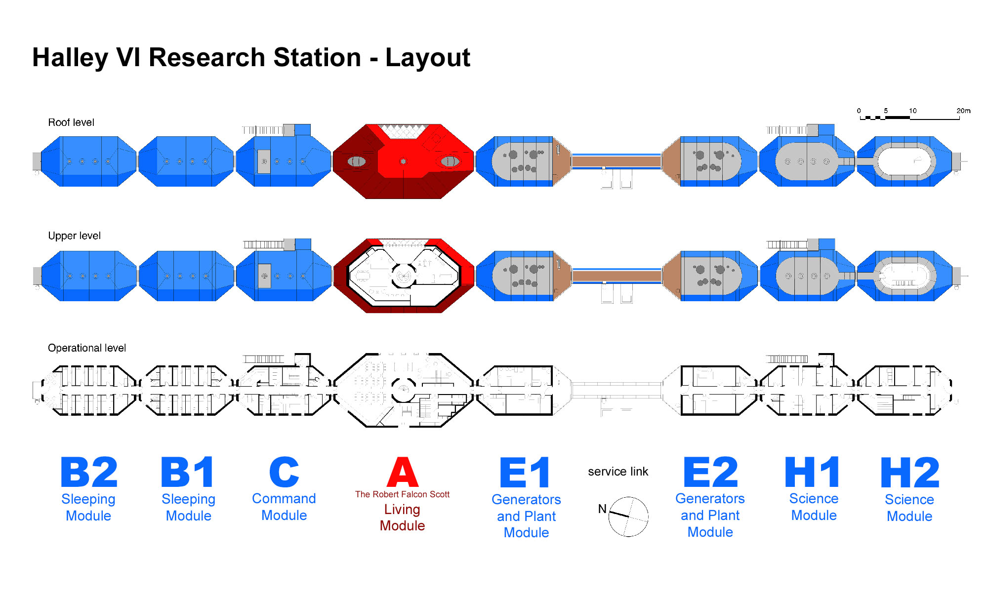 Halley Station - Module Layout