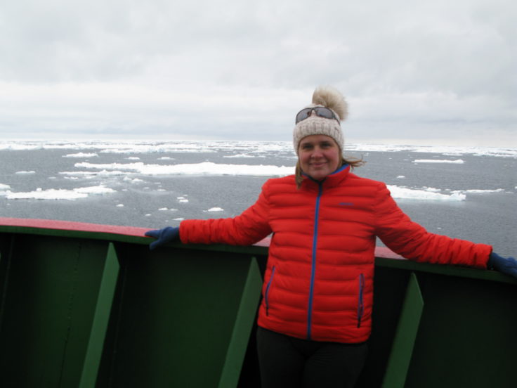 BAS Senior Communications & PR Manager Athena Dinar looks forward to arriving at Halley