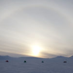 Sledge Romeo (field station), Geology Project. Camp 9, Mt Tricorn, with a sun halo