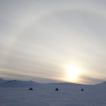 Sledge Romeo (field station), Geology Project. Camp 9, Mt Tricorn, with a sun halo