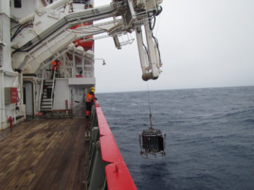 A large ship in a body of water.