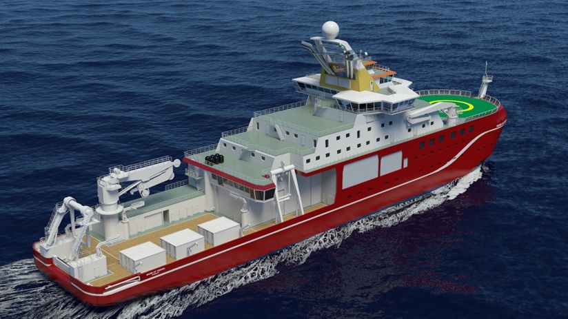 A small boat in a body of water.