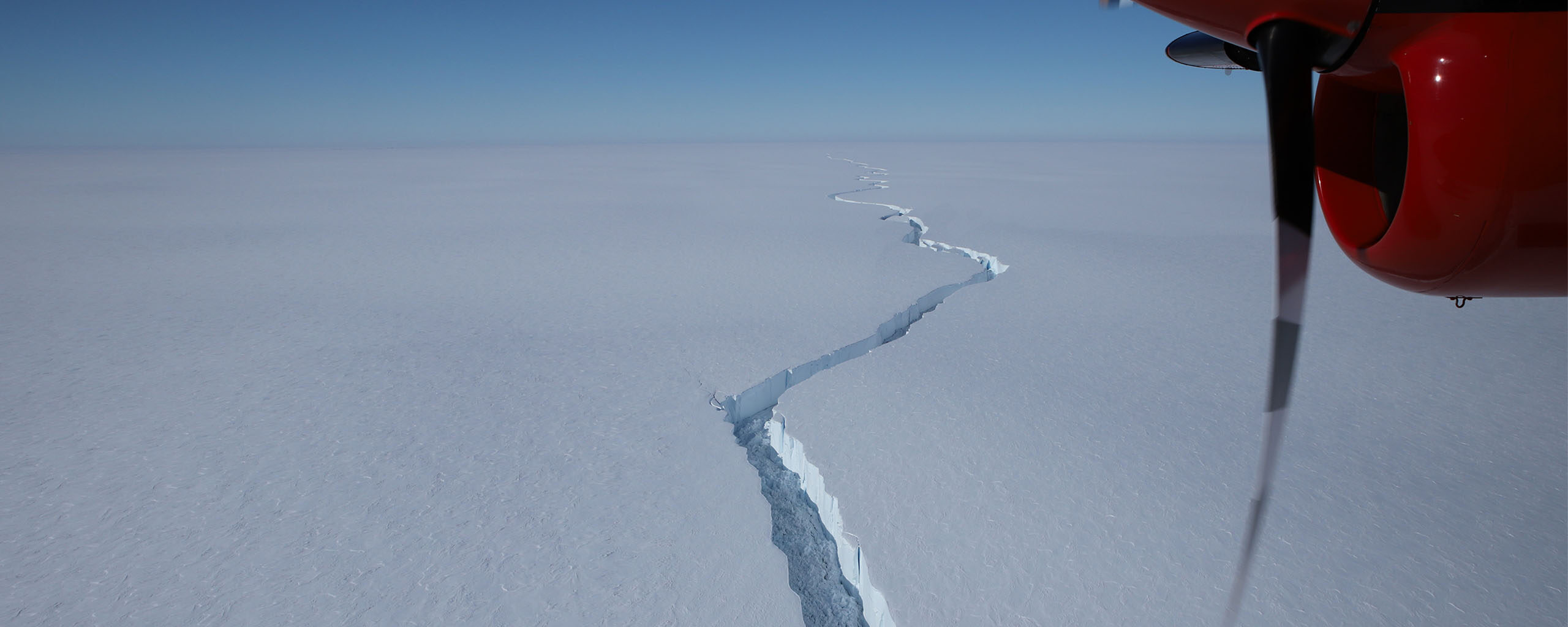 Rift in the Brunt Ice Shelf