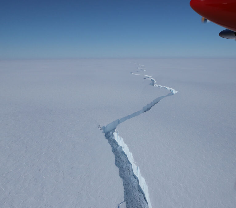 Rift in the Brunt Ice Shelf