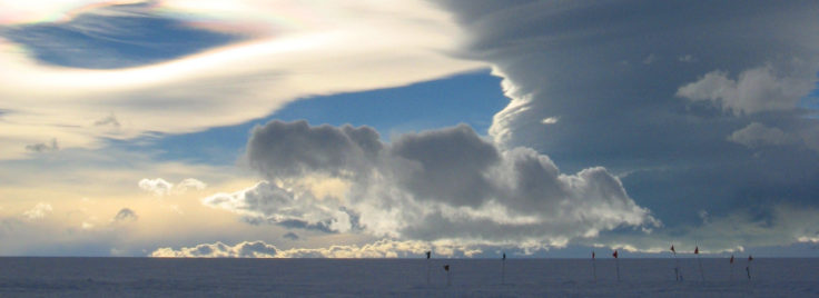 Lenticular clouds over James Ross Island