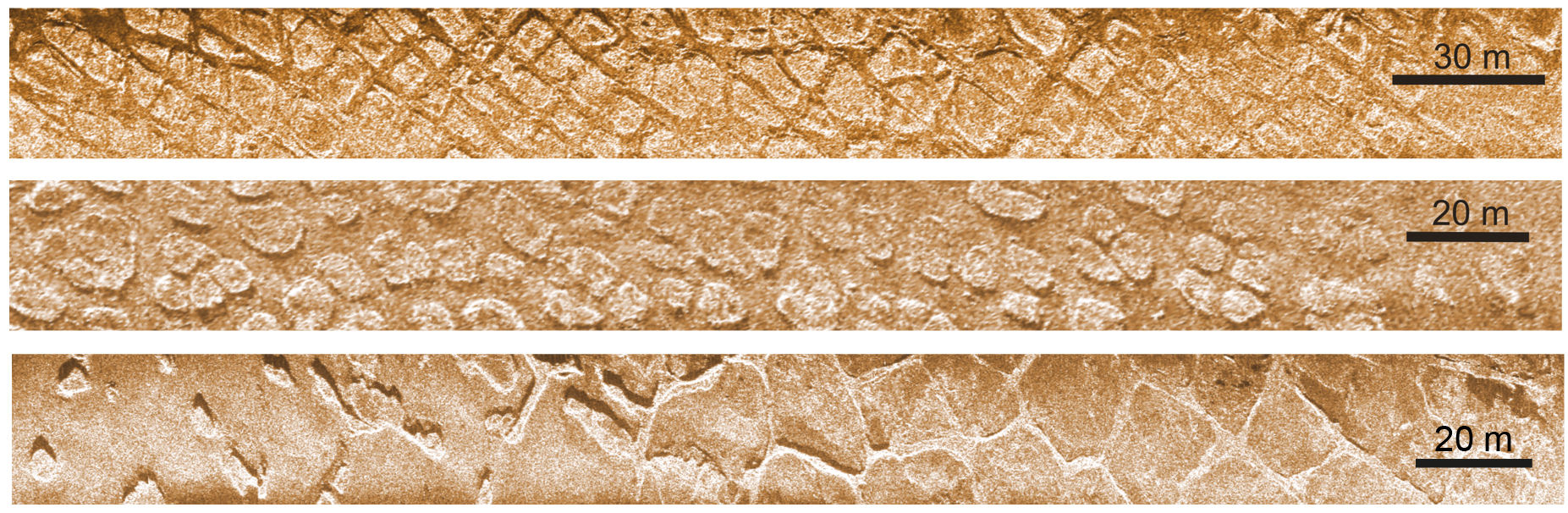 Frost Polygons in the Laptev Sea of Russia