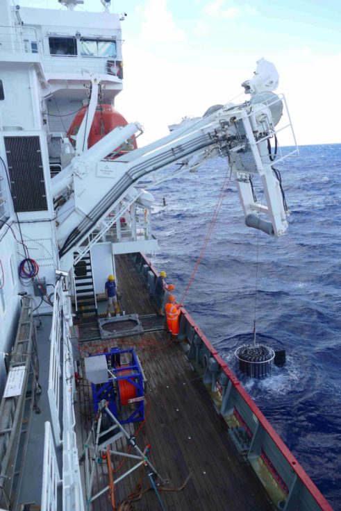 A large ship in a body of water.