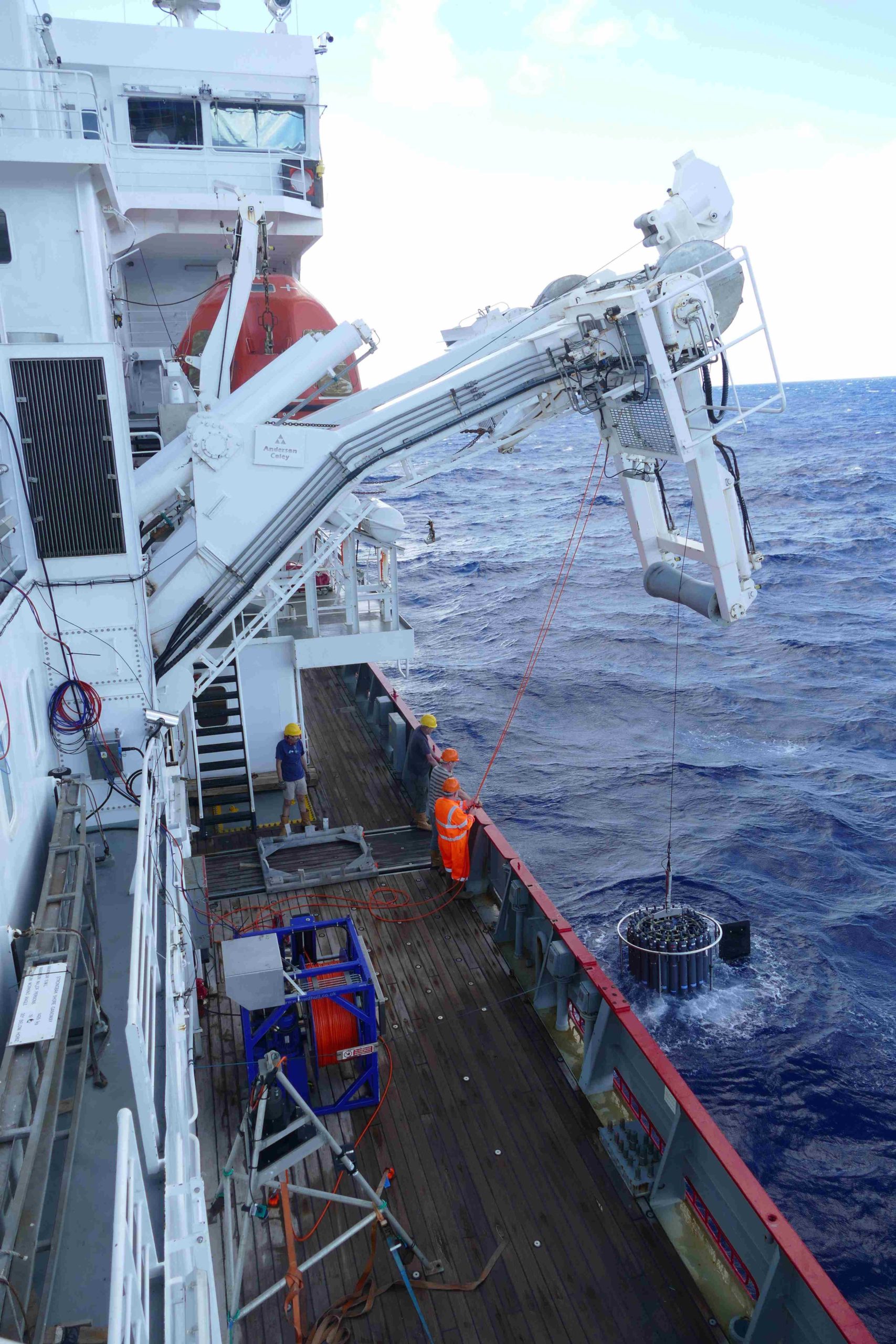 A large ship in a body of water.