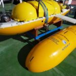 A yellow autonomous submarine