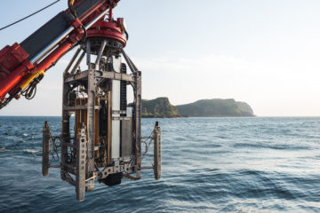 A large ship in a body of water.