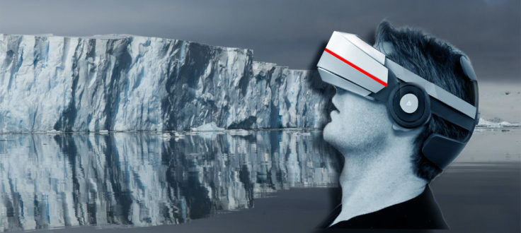 A man riding on top of a mountain.