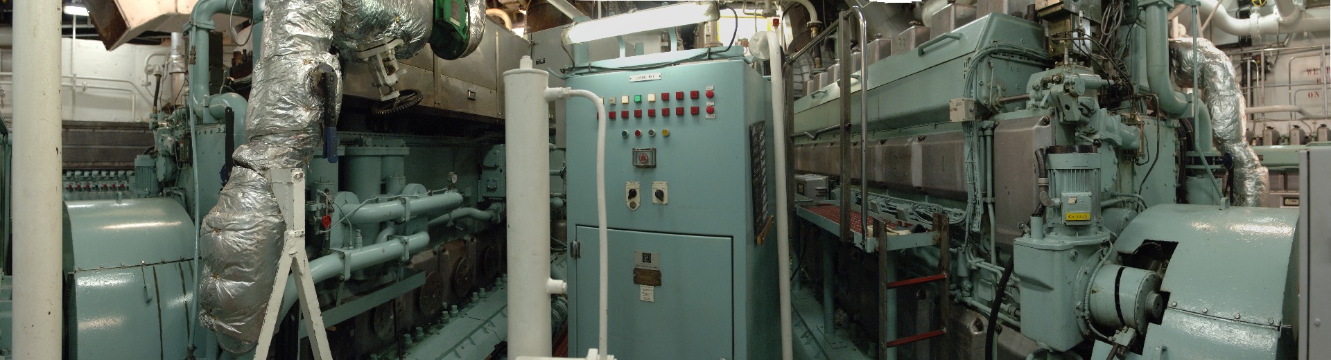 Engine room on the JCR