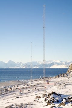 Antennas for MF radar at Rothera