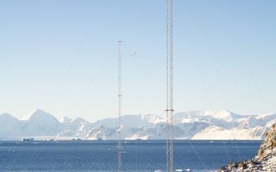 Antennas for MF radar at Rothera