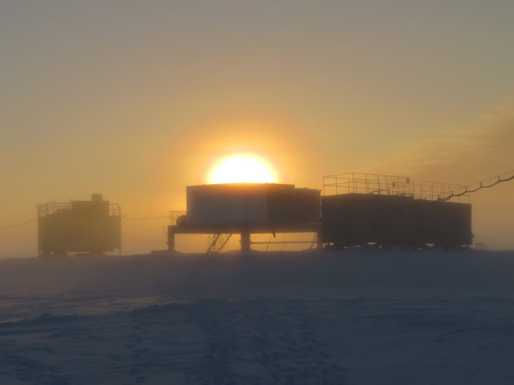A large ship in a body of water.