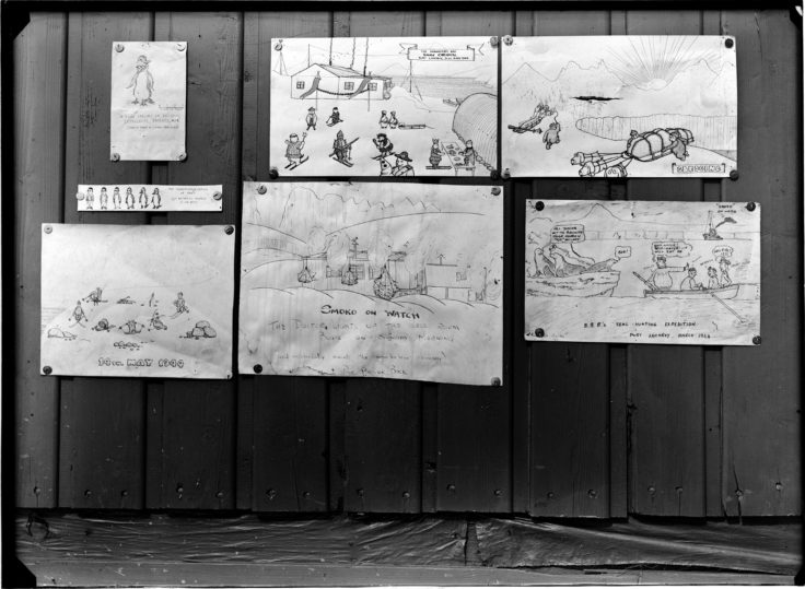 Base activities at Port Lockroy, 1944. (Photographer: E. Mackenzie (I.M. Lamb). Archives ref: AD6/19/1/A8071/2)