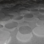 Ice Floor installation - close up of ice core