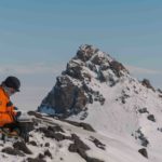 Jo Johnson on fieldwork at Pope Glacier