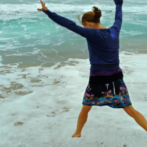 Kaitlin Naughten on the beach
