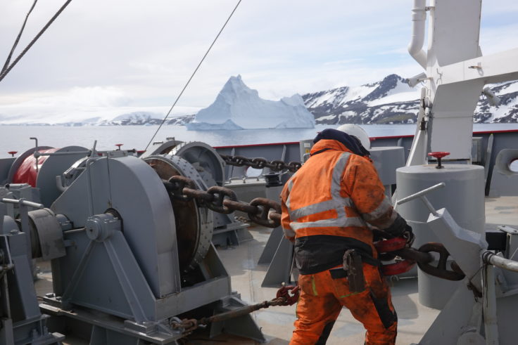 Arriving at Signy Island