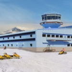 Visualisation of the new Discovery Building at Rothera Research Station