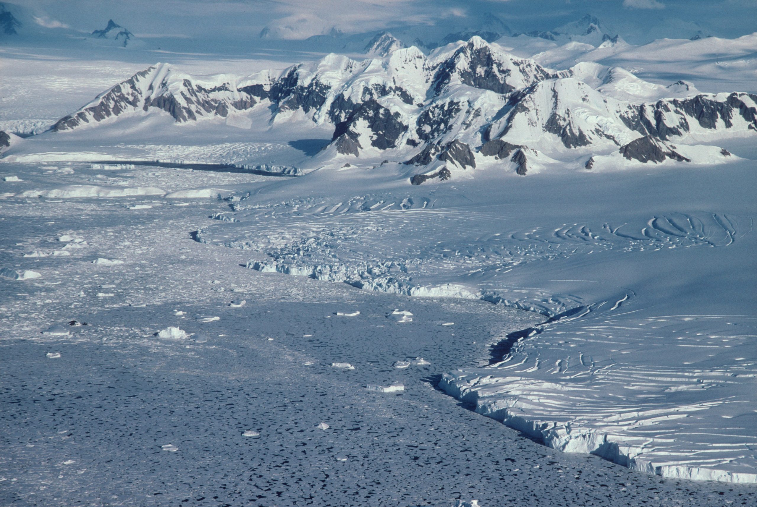 Aerial view of Marguerite Bay.