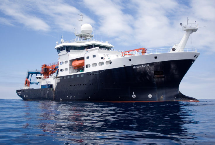 A large ship in a body of water