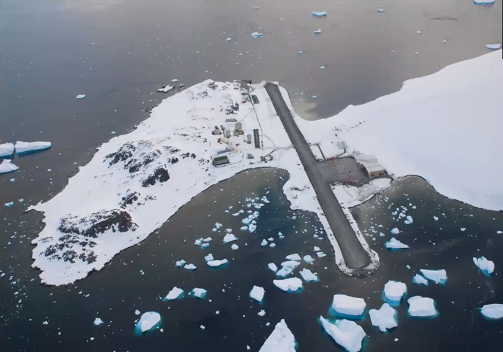 Aerial view of Rothera Research Station