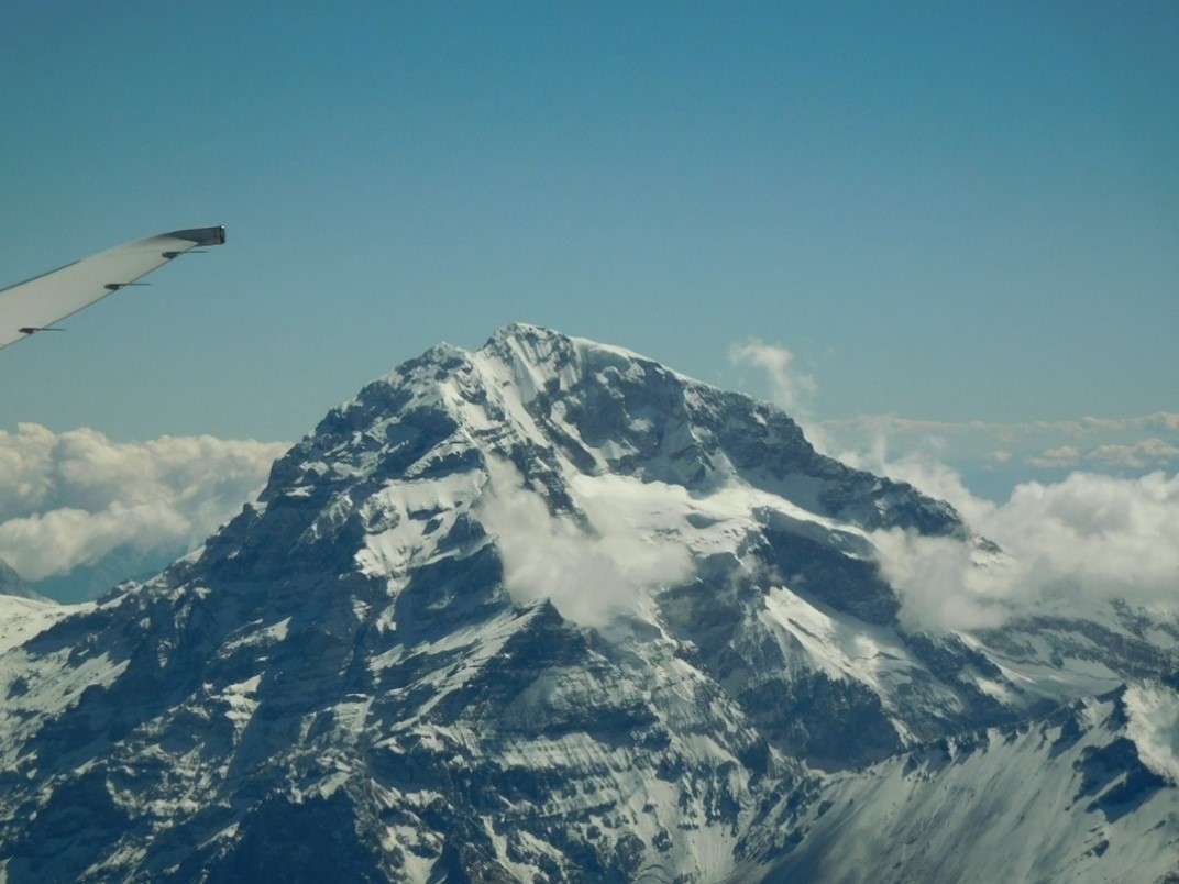 Flying over Mount Aconcagua