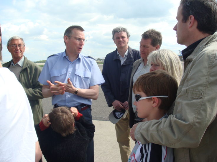 A group of people looking at each other