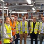 Members of the BAS, BAM and Ramboll Teams stood in the mocked-up Discovery Plantroom